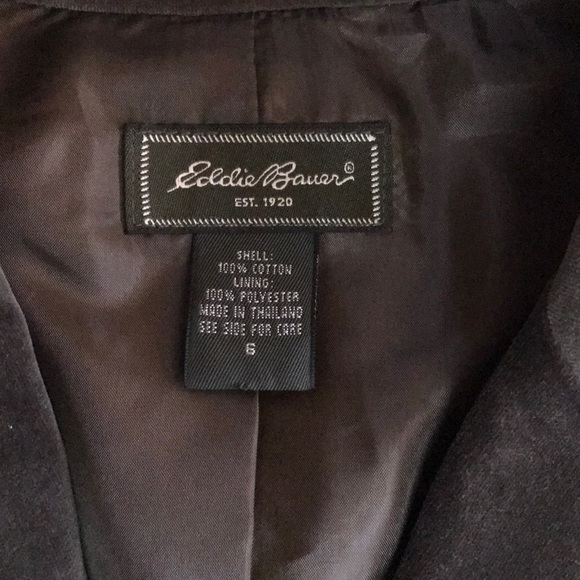Velour Green Eddie Bauer 6 Blazer Jacket Button - Picture 3 of 8